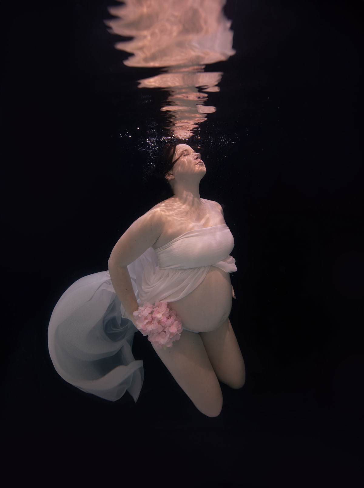 Marianne_3web photographe sous l'eau en noir et blanc